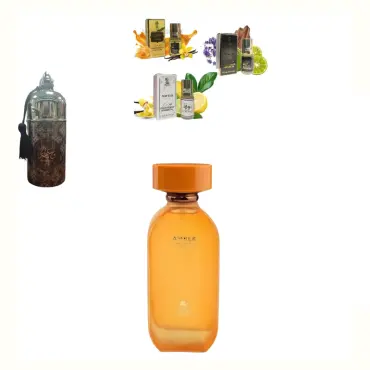 Fragrance World Amber D'OR + Дезодорант My Perfumes Waseemah + 3 малки парфюмни масла