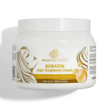 Маска за коса с Кератин 500 мл. / Fragrance World Keratin Hair Treatment Cream