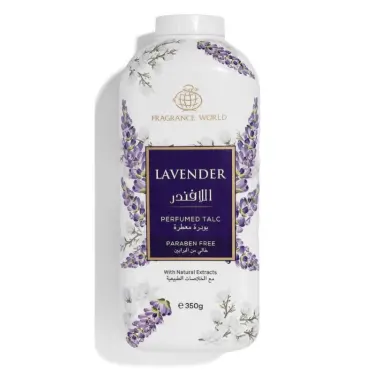 Парфюмен талк 350 гр. / Fragrance World Lavender 
